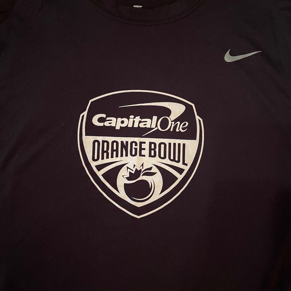 Nike Dri-FIT Long Sleeve T Shirt - Team Issue - Orange Bowl - College Football